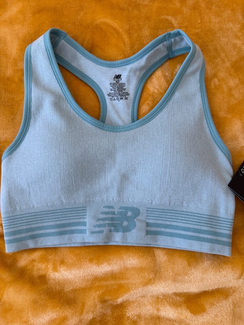 New Balance Sky Blue Racerback Sports Bra